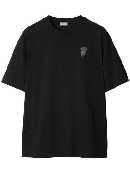 BURBERRY || EKD Graphic Print Cotton T-Shirt in Black