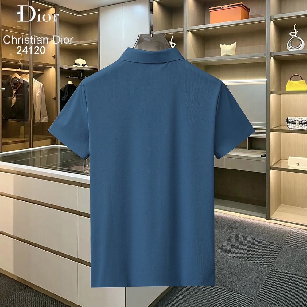 CHRISTIAN DIOR || Men's Short-Sleeved Summer Trend Bee Embossed Logo T-Shirt - FASHION MYST 