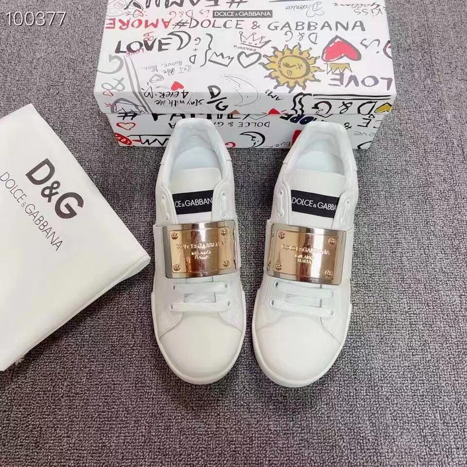 Dolce Gabbana Leather Sock Sneakers Logo Sneakers – FASHION MYST