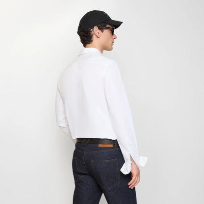 Burberry Classic Men's Cotton Shirt - Black, Navy Blue & White FASHION MYST