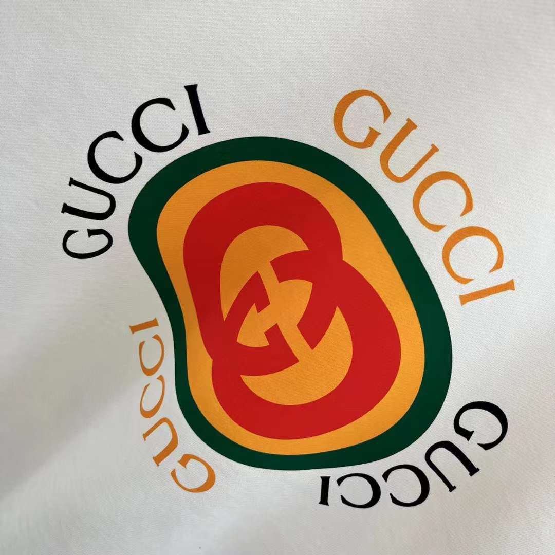 GUCCI || Men’s GG Vintage Typography Roundneck Cotton Sweatshirt - FASHION MYST 