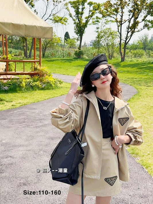 HIGH END QUALITY GIRL'S DRESS WITH JACKET