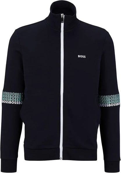 HUGO BOSS || Sweater Vest With Side Pockets And Logo Embroidery Tracksuit