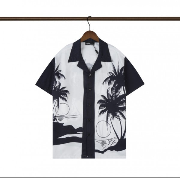 PRADA || Black And White Lapel Man Shirt - FASHION MYST 