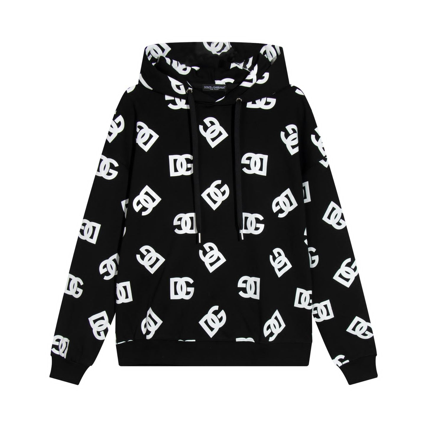 Dolce & Gabbana || Logo-Print Drawstring Hoodie - FASHION MYST 