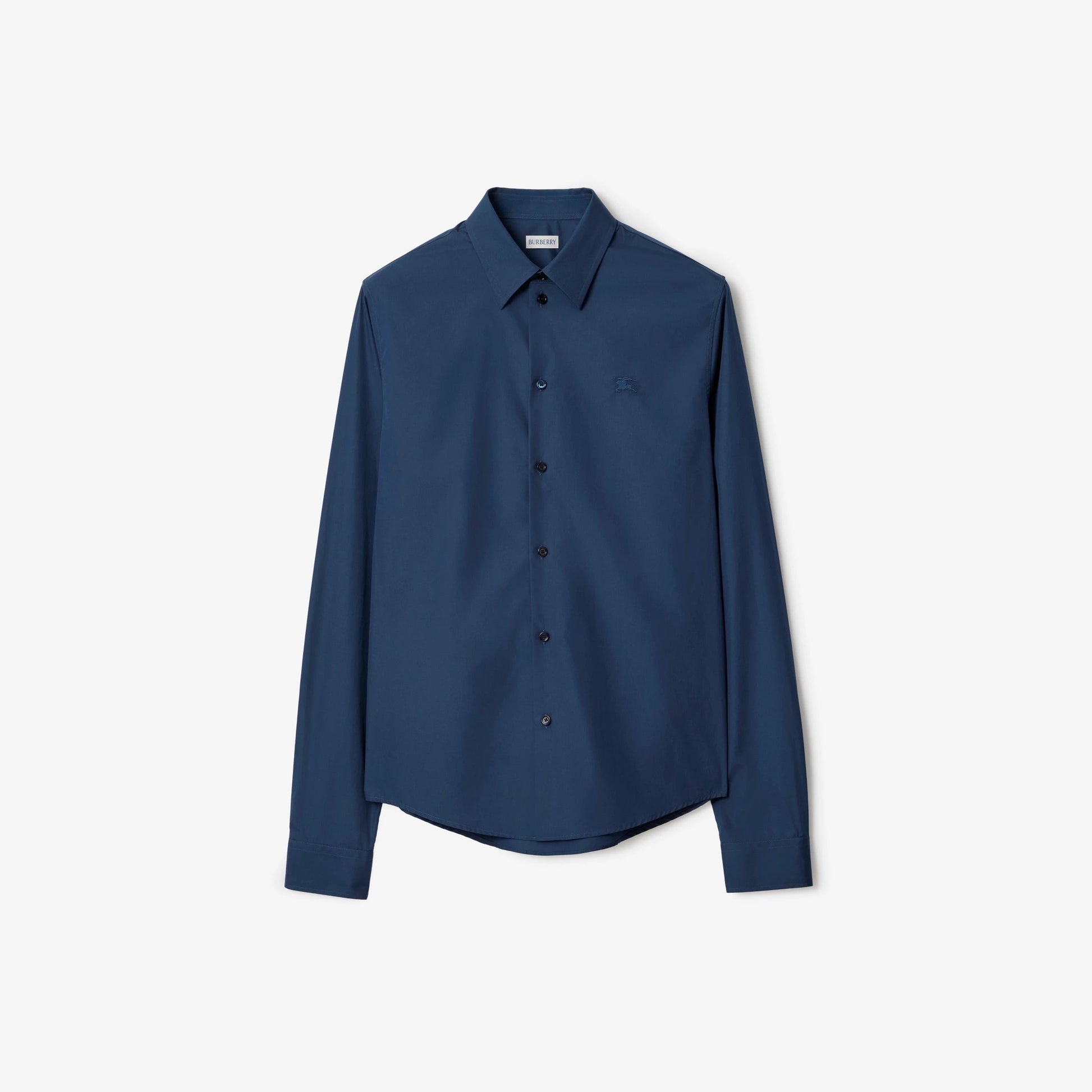Burberry Classic Men's Cotton Shirt - Black, Navy Blue & White FASHION MYST