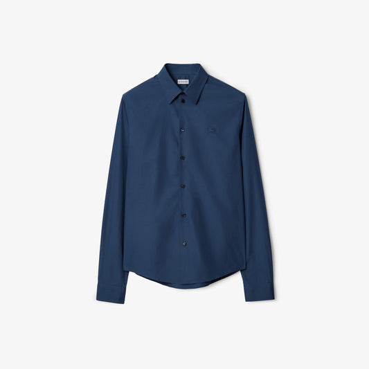 Burberry Classic Men's Cotton Shirt - Black, Navy Blue & White FASHION MYST