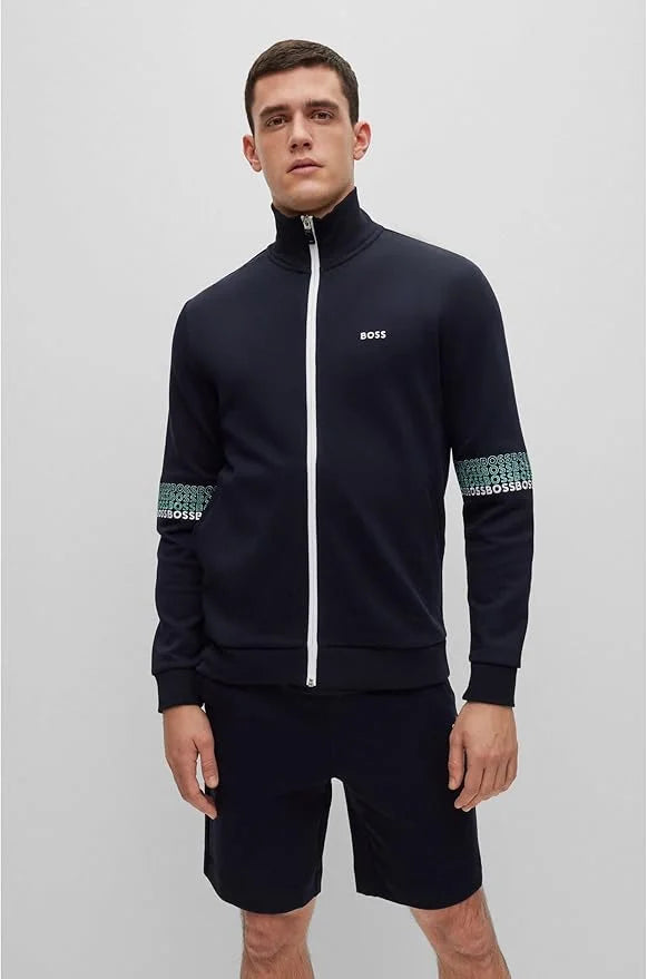 HUGO BOSS || Sweater Vest With Side Pockets And Logo Embroidery Tracksuit