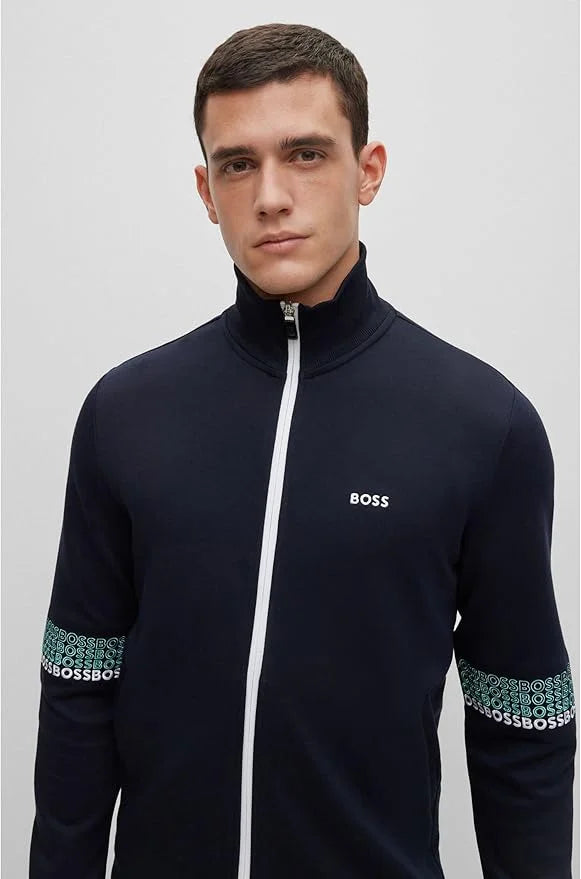 HUGO BOSS || Sweater Vest With Side Pockets And Logo Embroidery Tracksuit