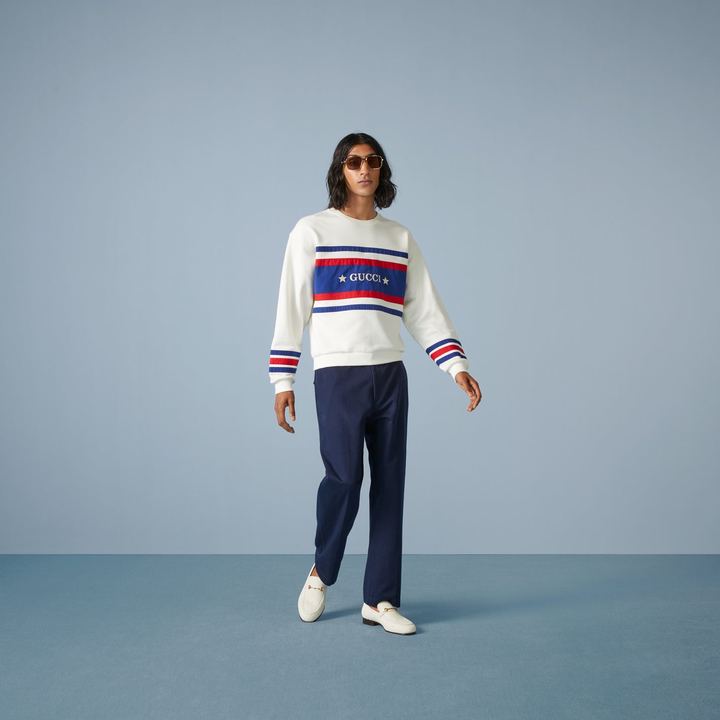 GUCCI || Cotton Jersey Sweatshirt With Embroidery - FASHION MYST 