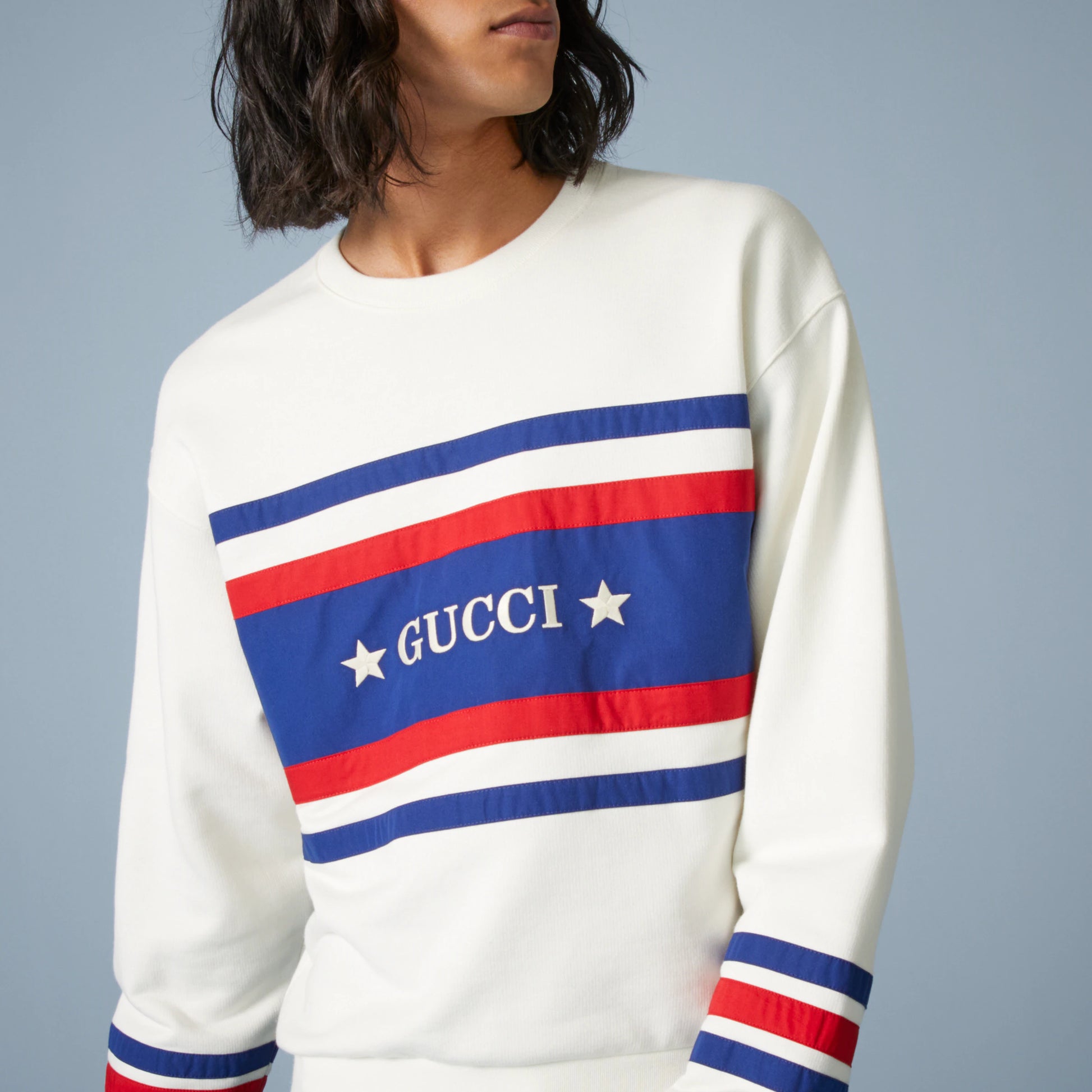 GUCCI || Cotton Jersey Sweatshirt With Embroidery - FASHION MYST 