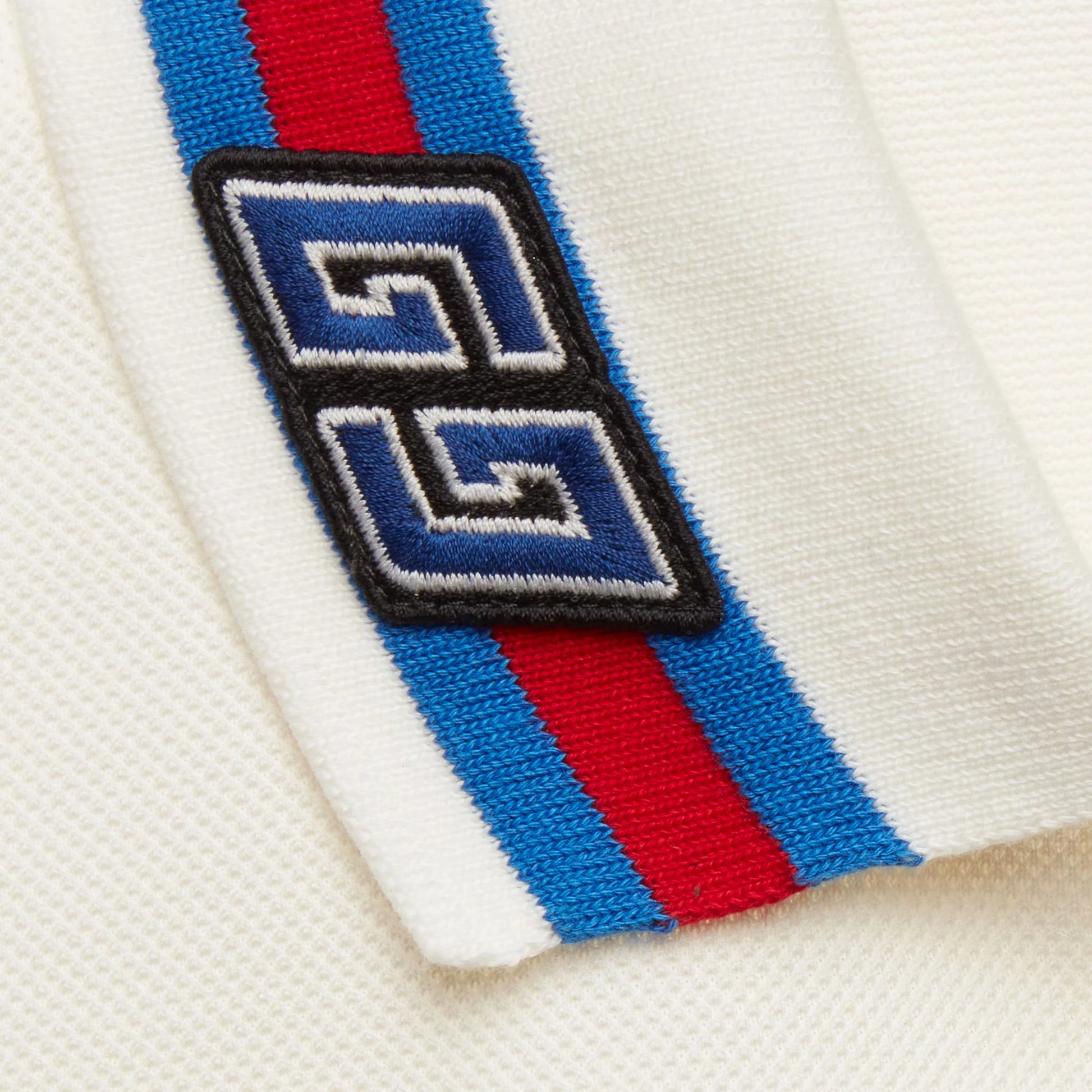 GUCCI || Cotton Piquet Polo T-Shirt With Square GG - FASHION MYST 