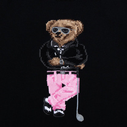 POLO RALPH LAUREN || Men's The Ralph & Ricky Bear Black Sweater