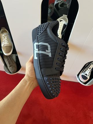 CHRISTIAN LOUBOUTIN STUDDED SNEAKERS FOR MENS