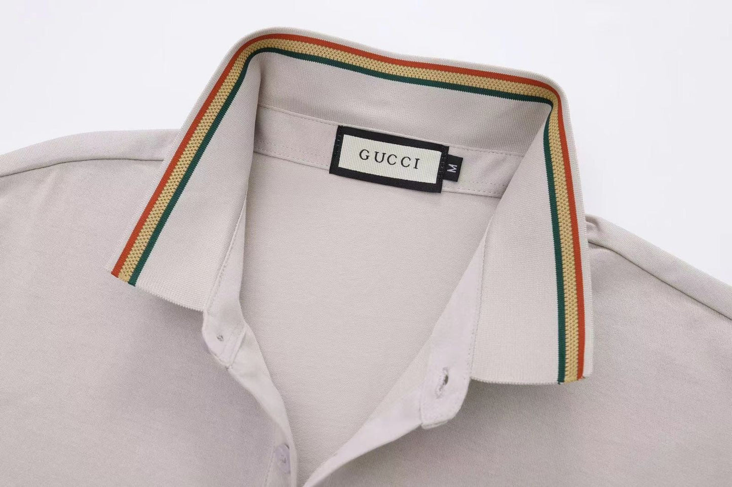 GUCCI || Cotton Polo Shirt With GG Logo - FASHION MYST 