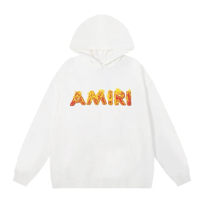 AMIRI || Flame Fire Effect Logo Hoodie