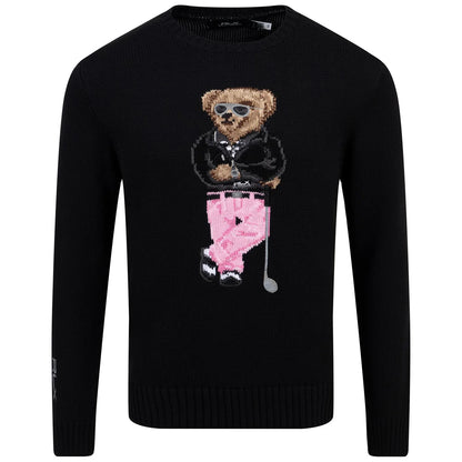 POLO RALPH LAUREN || Men's The Ralph & Ricky Bear Black Sweater