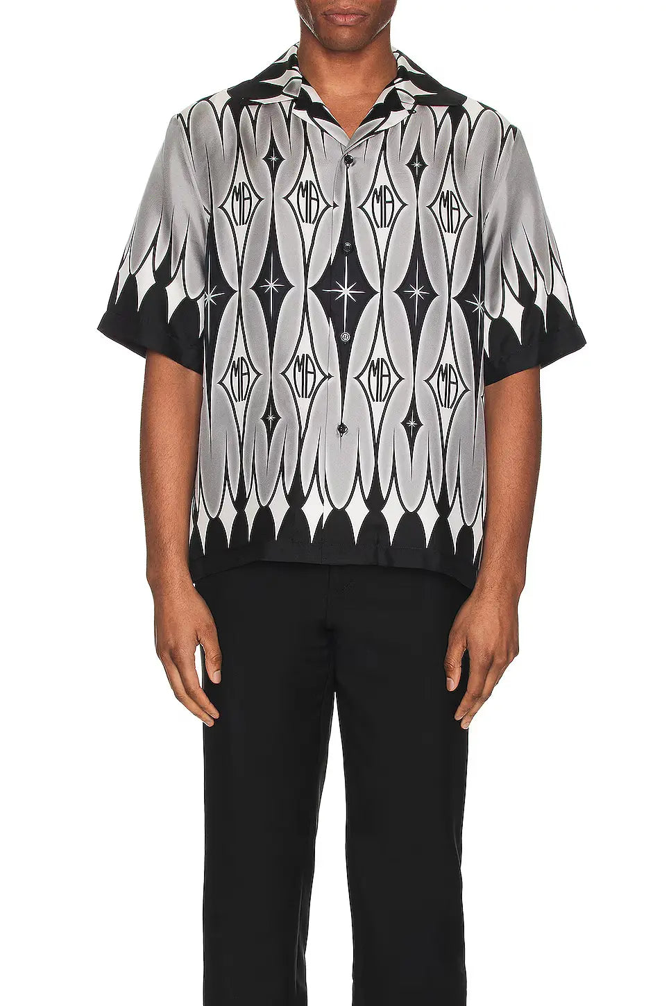 AMIRI || Men's Silk Argyle Print Shirt - FASHION MYST 