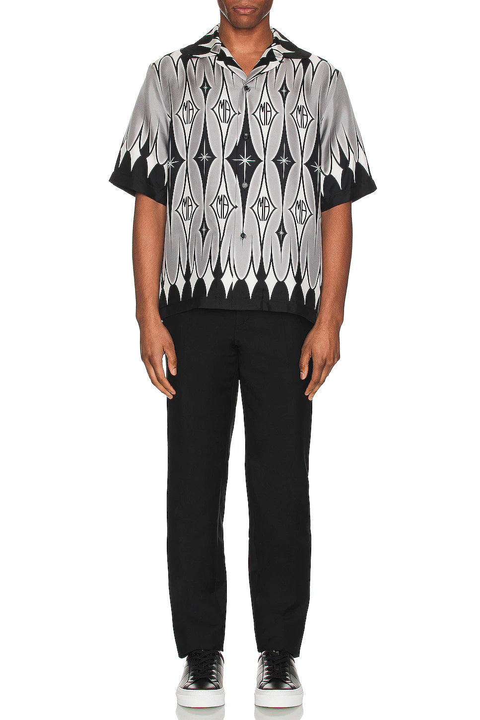 AMIRI || Men's Silk Argyle Print Shirt - FASHION MYST 