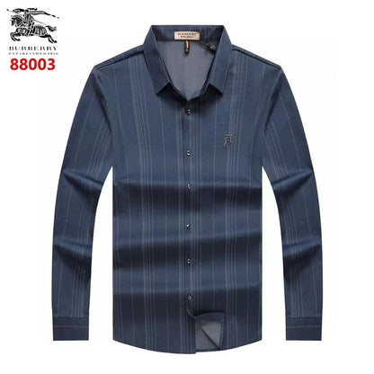 BURBERRY || Self Texture Straight Lining Elastic Full Sleeve Casual Shirt - FASHION MYST 