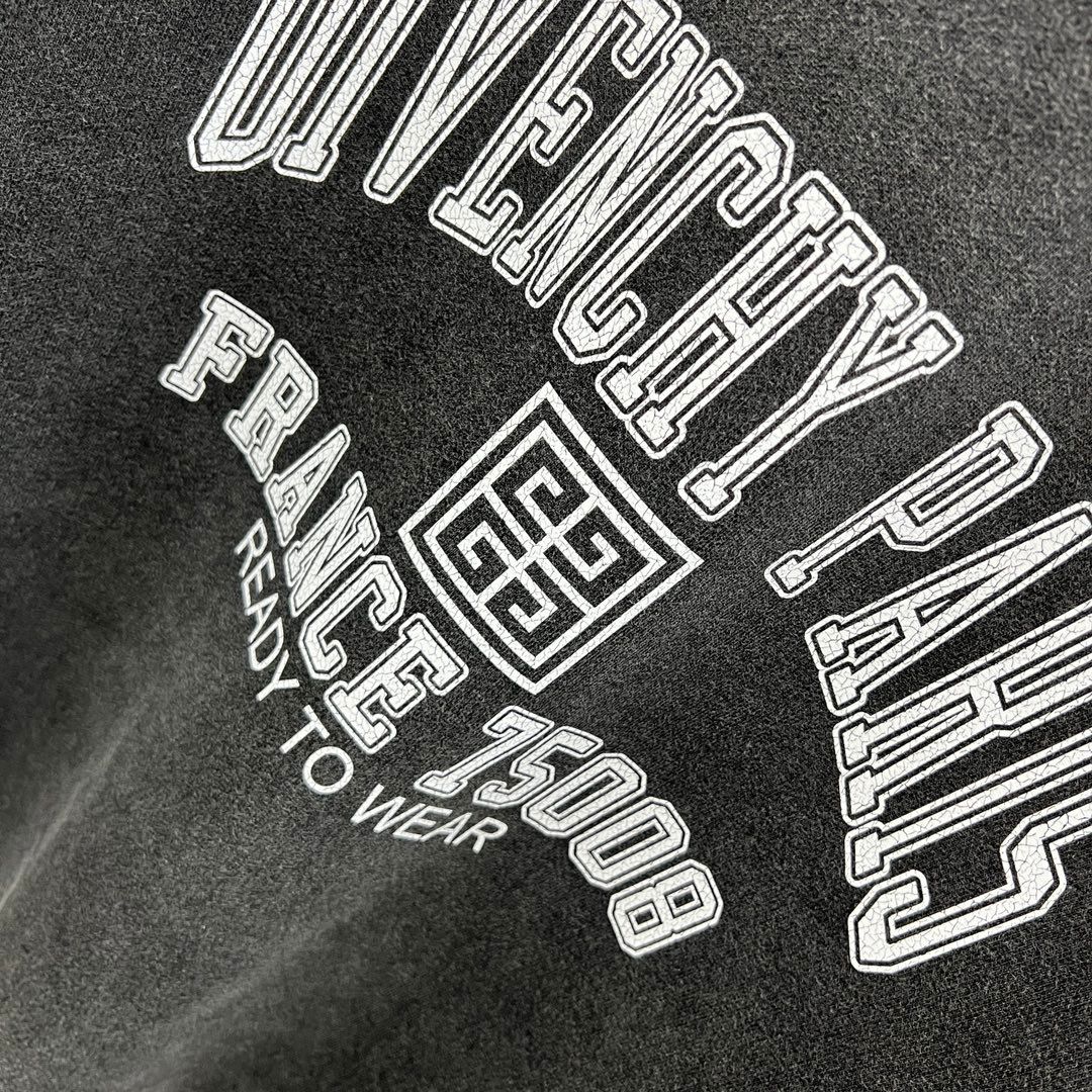 GIVENCHY || College Embroidered Logo Crew Sweat - Black - FASHION MYST 