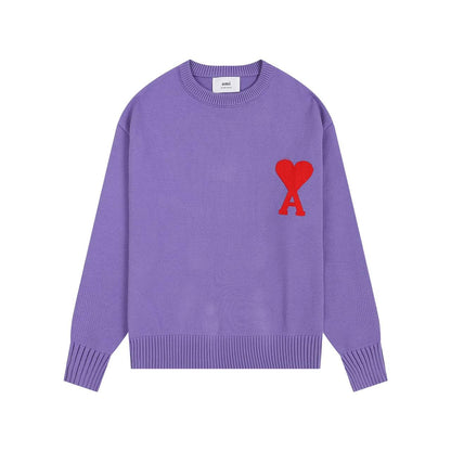 AMI PARIS || Men's Ami De Cour Wool Sweater - FASHION MYST 