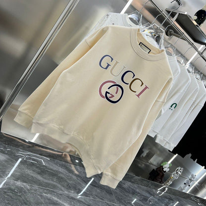 GUCCI || Oversized Multi-Color GG Logo Sweatshirt - FASHION MYST 