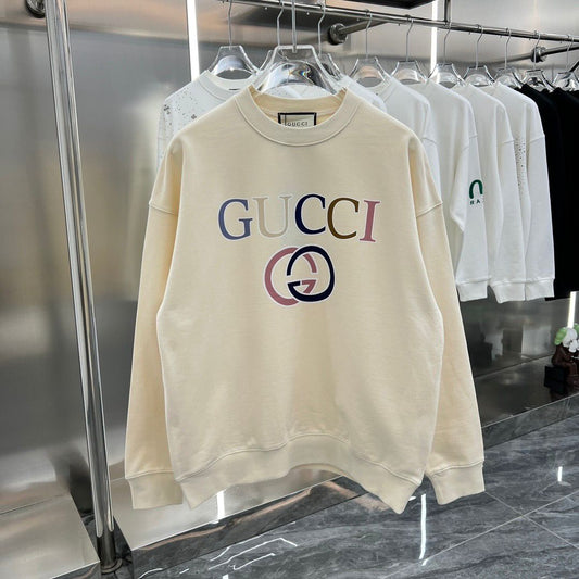 GUCCI || Oversized Multi-Color GG Logo Sweatshirt - FASHION MYST 