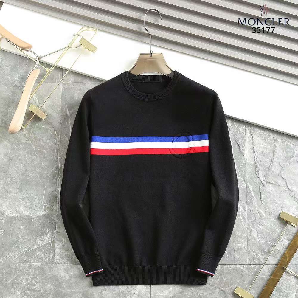 MONCLER || Multi-Color Strip Crew Neck Pullover - FASHION MYST 