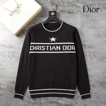 Christian Dior || Casual Style Cashmere Street Style Crew Neck Long Sleeves - FASHION MYST 