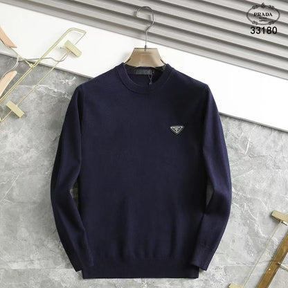 PRADA || Triangle-Logo Crew Neck Pullover - FASHION MYST 