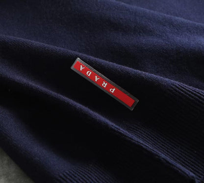 PRADA || Triangle-Logo Crew Neck Pullover - FASHION MYST 