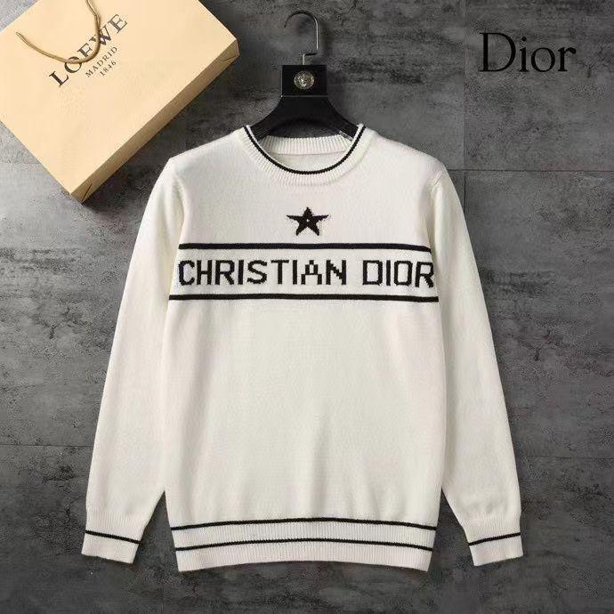 Christian Dior || Casual Style Cashmere Street Style Crew Neck Long Sleeves - FASHION MYST 