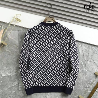 FENDI || All Over FF Logo Crew-Neck Sweater - FASHION MYST 