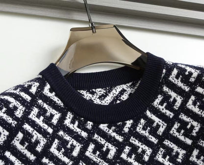 FENDI || All Over FF Logo Crew-Neck Sweater - FASHION MYST 