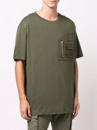 BALMAIN Drop Shoulder Zip Chest Pocket T-shirt - FASHION MYST 