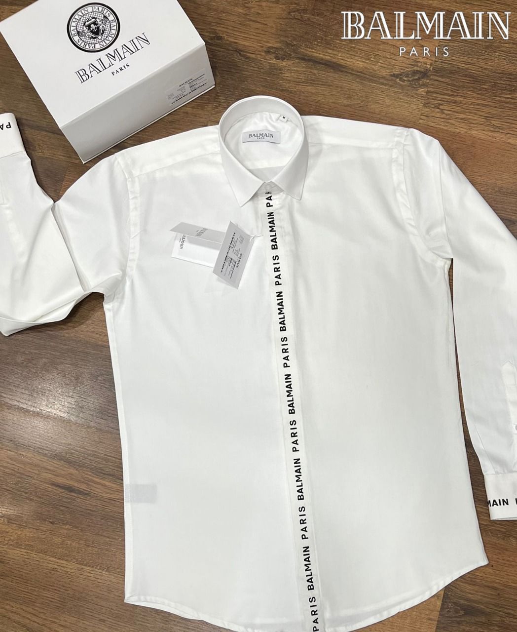 BALMAIN || PREMIUM BRAND STRIP DESIGNE SHIRT FOR MEN - FASHION MYST 