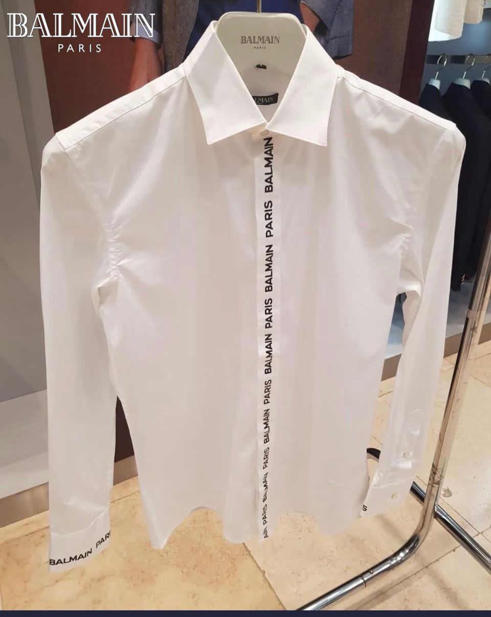 BALMAIN || PREMIUM BRAND STRIP DESIGNE SHIRT FOR MEN - FASHION MYST 