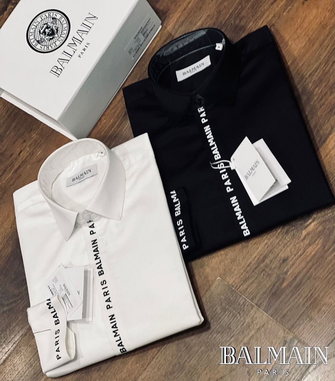 BALMAIN || PREMIUM BRAND STRIP DESIGNE SHIRT FOR MEN - FASHION MYST 