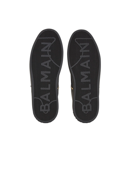 BALMAIN || B-Court Monogrammed Nylon And Leather Sneakers - FASHION MYST 