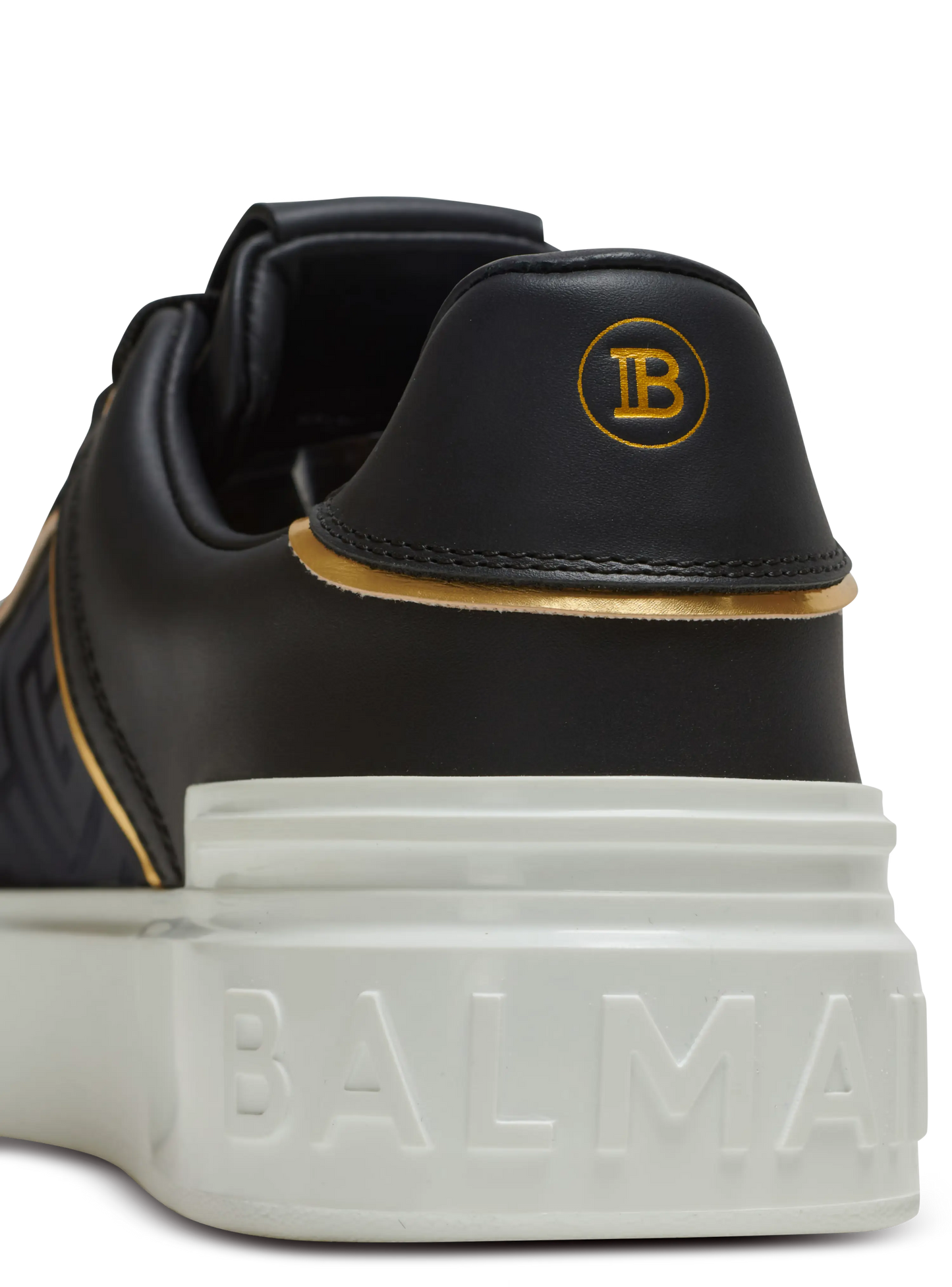 BALMAIN || B-Court Monogrammed Nylon And Leather Sneakers - FASHION MYST 