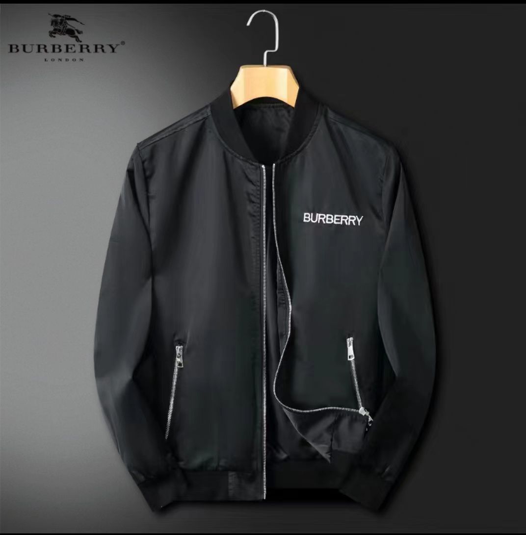 BURBERRY || Letter Logo Windbreaker Jacket For Men - FASHION MYST 