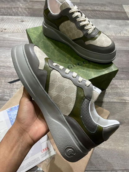 GUCCI || CHUNKY B GG SNEAKER-GREY - FASHION MYST 