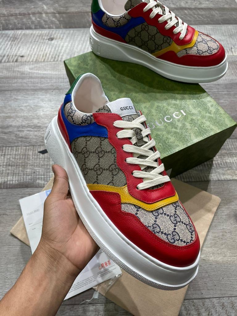 GUCCI || CHUNKY B GG SNEAKER-RED – FASHION MYST - Main Image