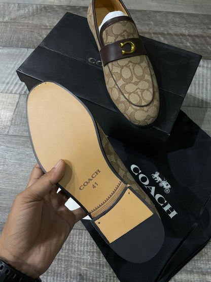 COACH || All Over Initial Loafers Calf Leather For Men - FASHION MYST 