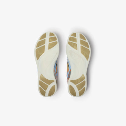 BURBERRY || Vintage Check & Leather Sneakers - Light Blue/Silver/Archive Beige