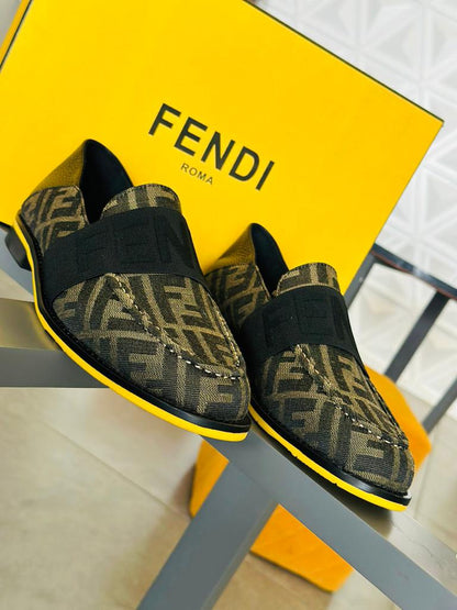 FENDI All Over Initial Loafers For Men - FASHION MYST 