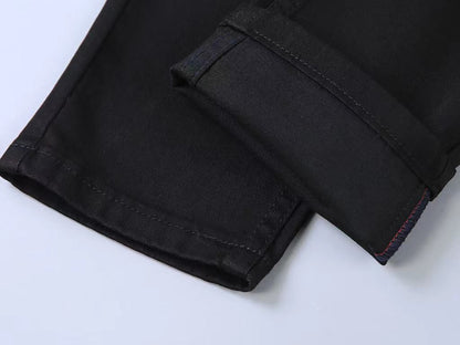 FENDI || Luxury Fully Stretchable Black Denim - FASHION MYST 