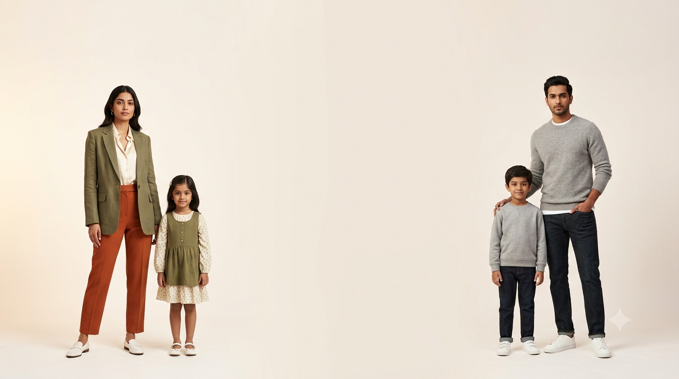 Fashion Myst premium clothing collection for men, women and kids - family fashion banner