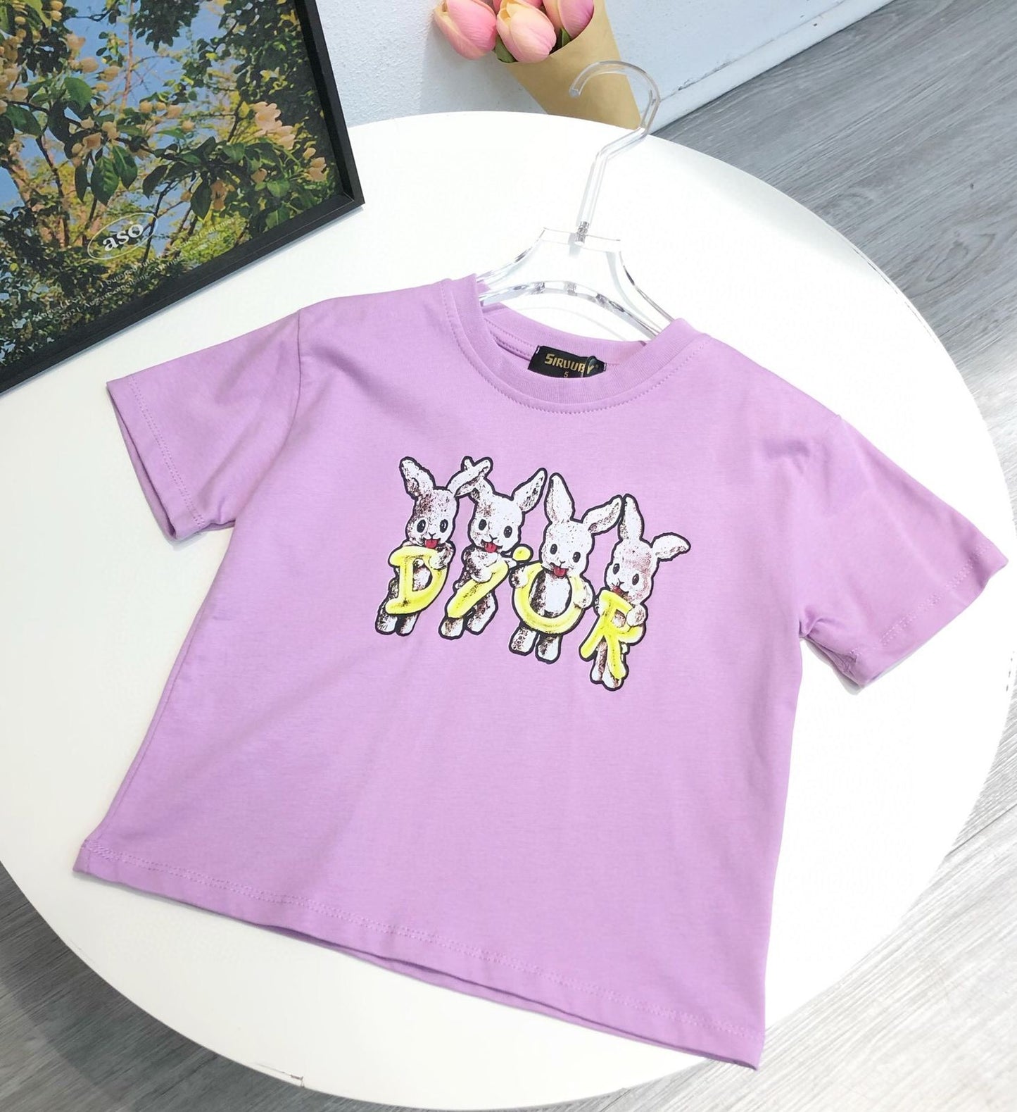 Fashionable Rabbit Printed T-shirt For Kids - FASHION MYST 